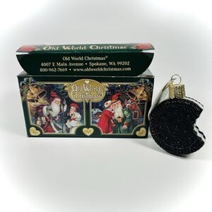 Old World Christmas Glass Blown Ornament Sandwich Cookie - New With Tags OWC